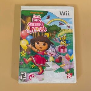 Dora the Explorer: Dora's Big Birthday Adventure ( Nintendo Wii, 2010) No Manual